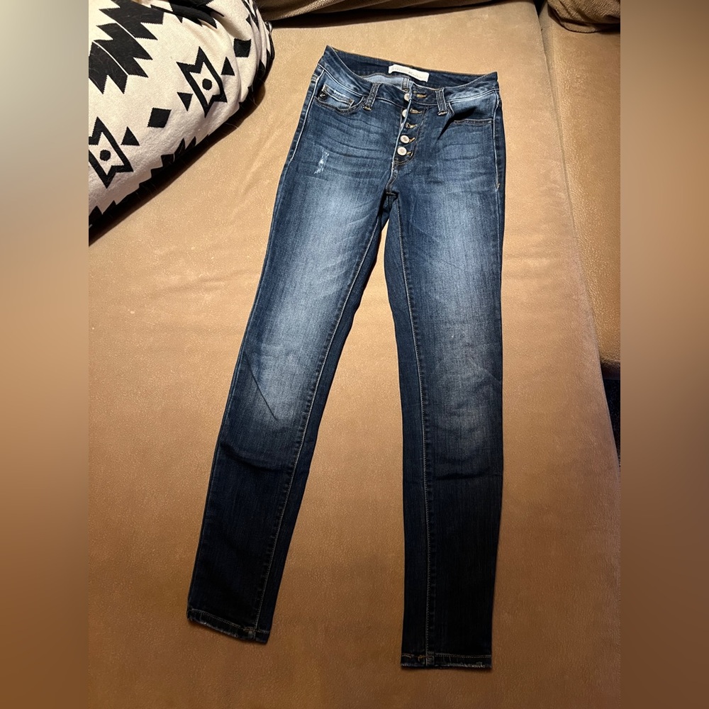 KanCan Dark Blue High Rise Women's Jeans